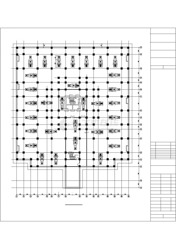 [北京]大空间办公楼中央空调系统设计图纸-图一