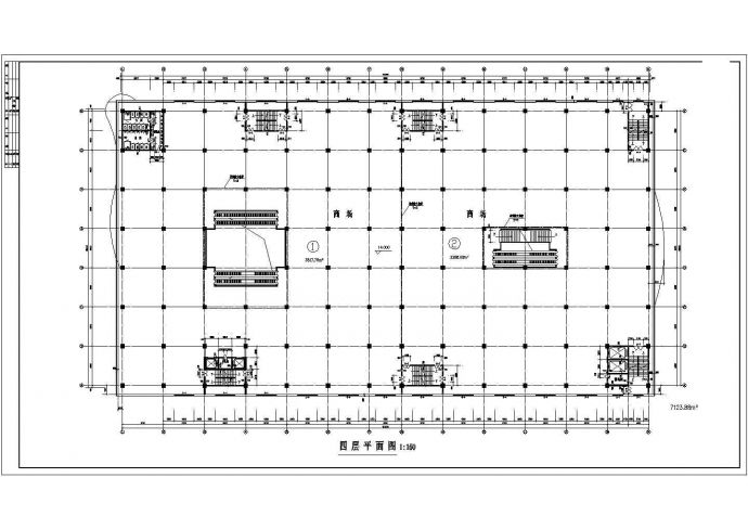 某地区大型商场建筑设计图_图1