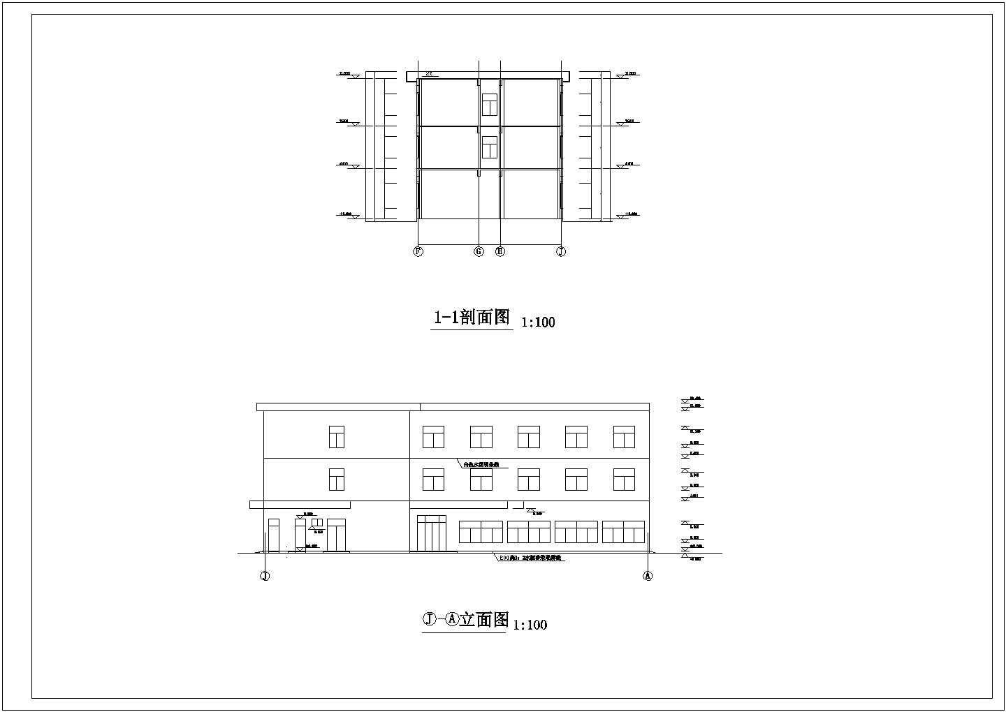 【苏州市】工业园某厂房建筑设计施工图