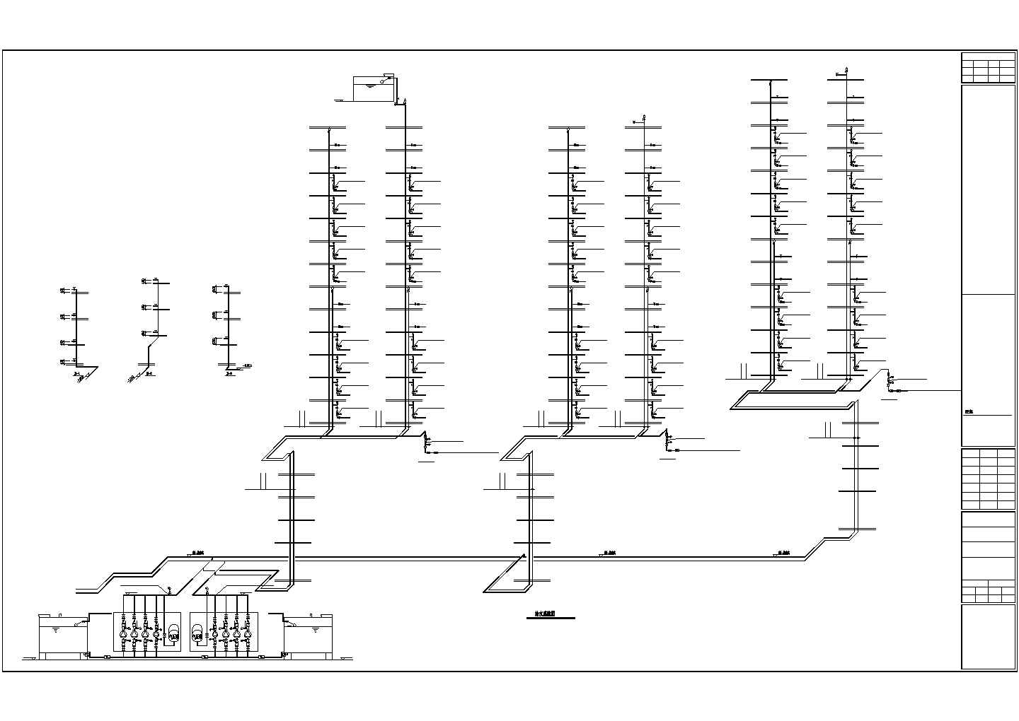[湖南]多功能高层综合楼给排水施工图纸