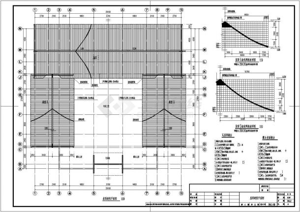 杭州某地精品自建别墅楼全套施工设计cad图纸-图一