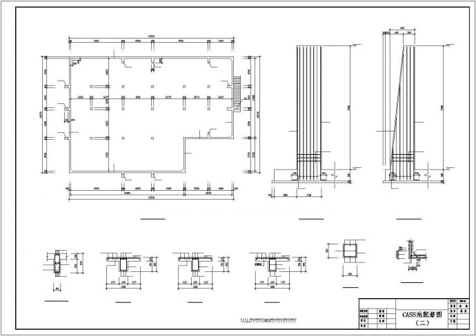 某地区单层造纸厂构筑物结构图_图1