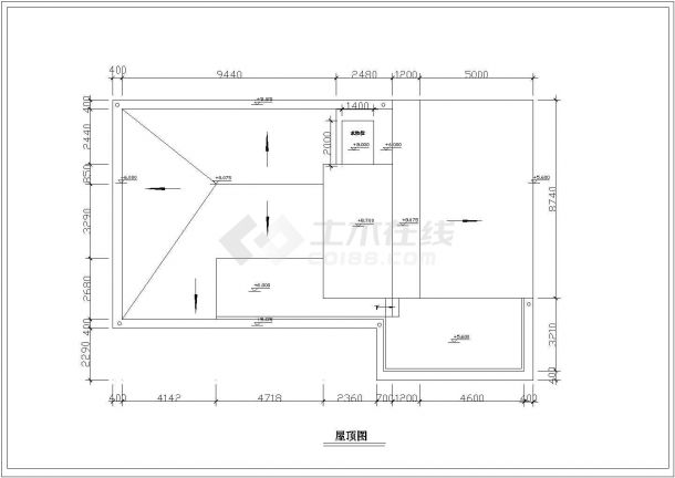 乡村旧房建筑改建CAD布置图-图二