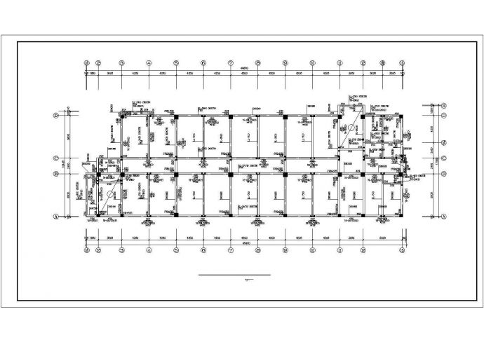 五层框架综合楼剖面CAD参考图_图1