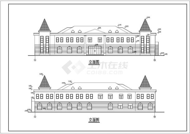 【安徽省】芜湖市某实验楼建筑设计图纸-图一