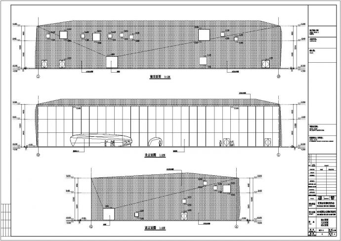 某地二层国家展览馆建筑设计图（共6张）_图1