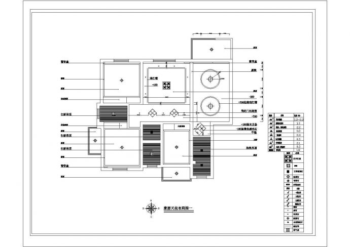 一整套二百平米豪宅精装户型cad施工设计图_图1