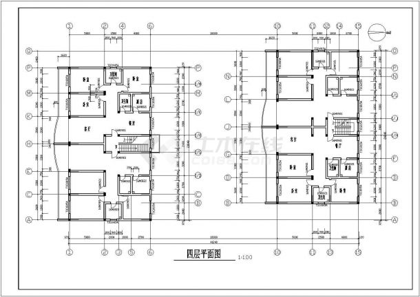 某高层商住楼建筑CAD设计施工图-图二