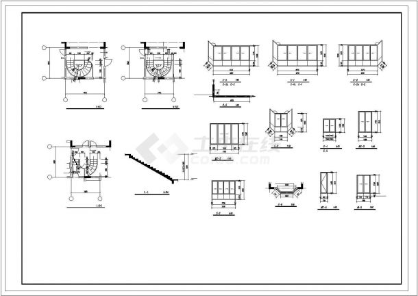 重庆某私人别墅建筑CAD整套施工图纸-图二
