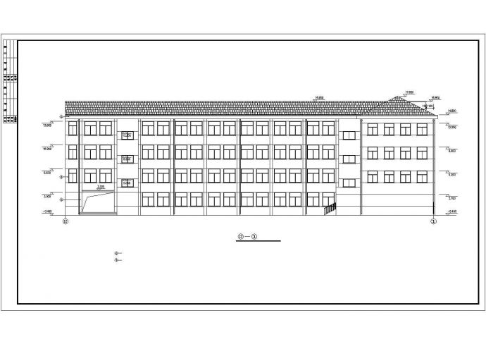 某中学教学楼全建筑结构设计图_图1