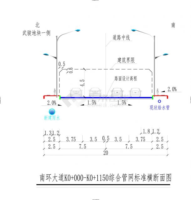 NT-05 综合管网标准横断面图.dwg-图一