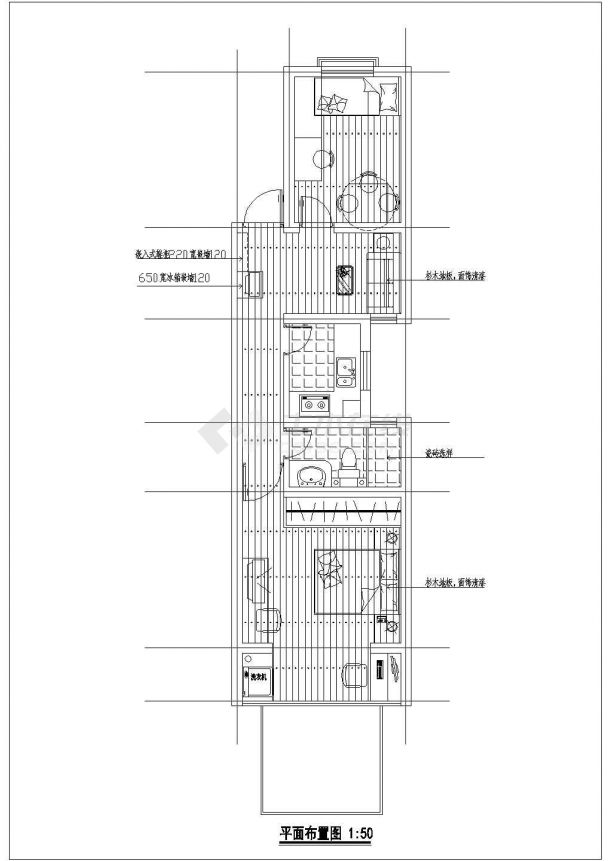 一整套别墅的总体规划cad设计图纸（包含大门、围墙）-图一