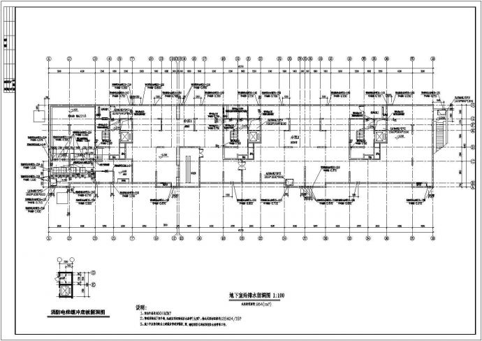 某16层商住楼给排水施工CAD图_图1