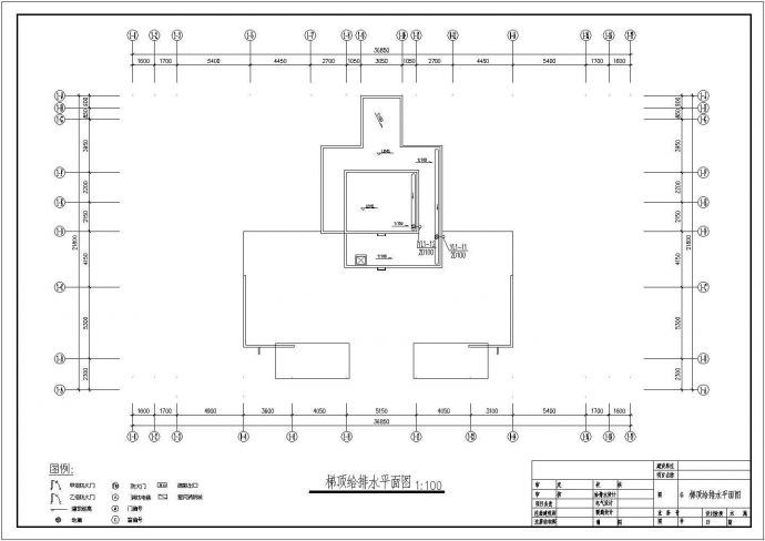 高层住宅楼给排水系统设计CAD参考图_图1