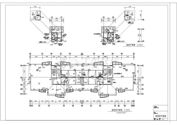 11层安置房给排水设计系统平面CAD参考图-图二