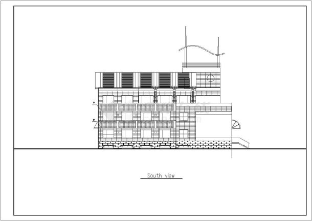 某地皇明别墅建筑设计施工图（全套）-图二