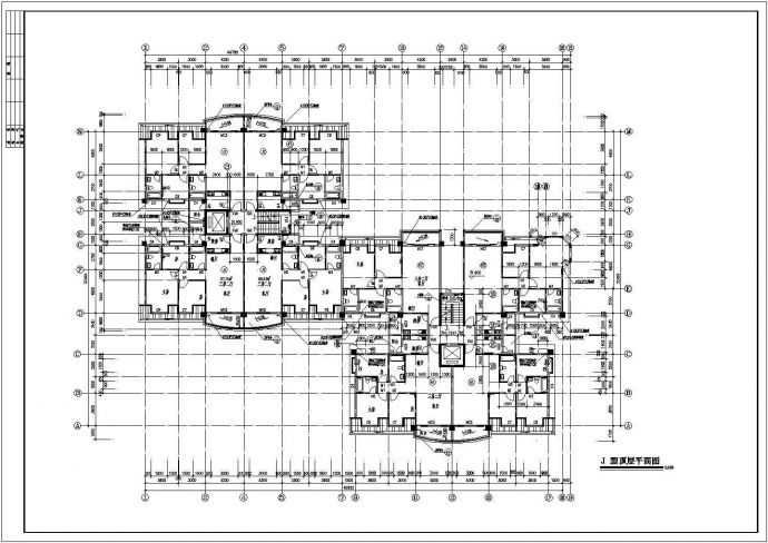 高档小区经典的住宅建筑施工图（共9张）_图1