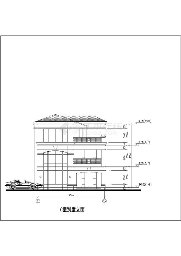 某地几套别墅建筑设计施工详细图纸-图一