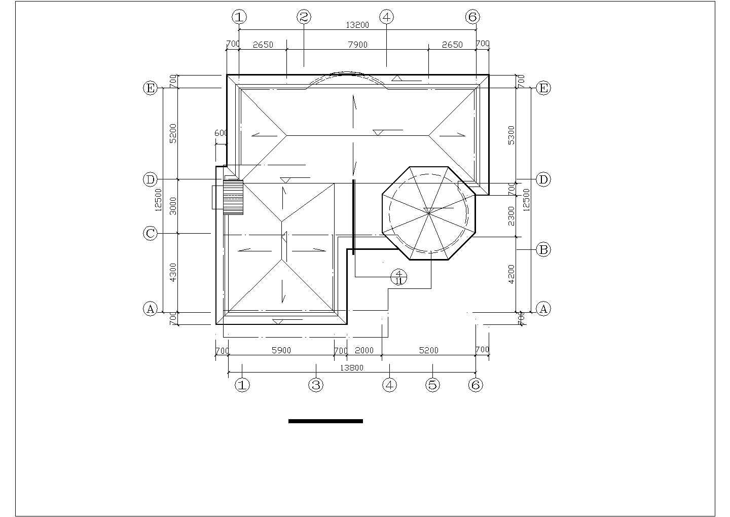 某别墅建筑CAD平立面图