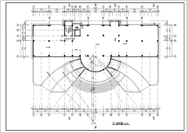 法院建筑全套施工设计CAD总图-图二