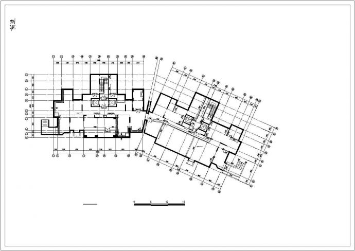 中江某国际中心大酒店式住宅楼整套cad建筑设计方案图纸_图1