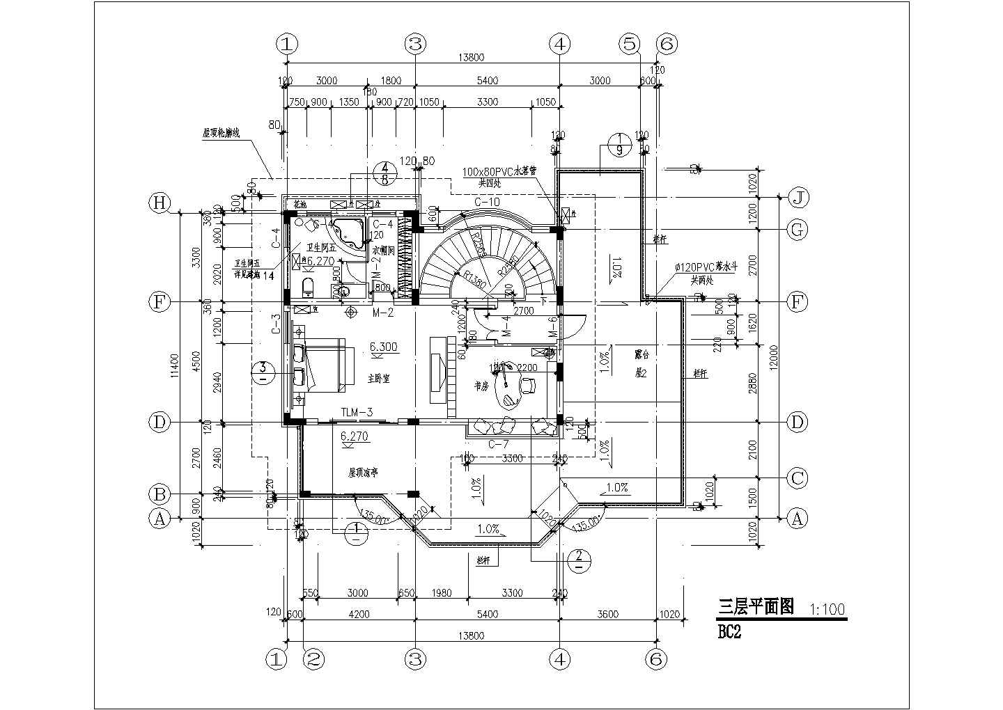 一套别墅样板CAD设计参考图
