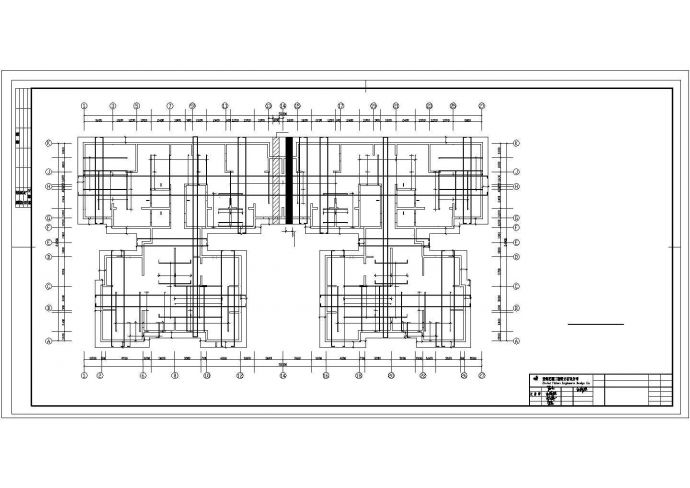 16层剪力墙结构高层住宅楼详细cad设计图纸_图1