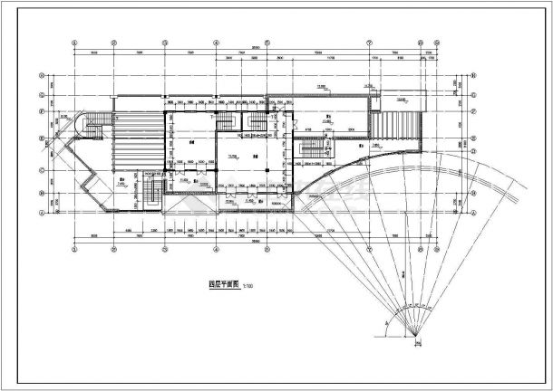 小型商业楼建筑施工图（共5张）-图一
