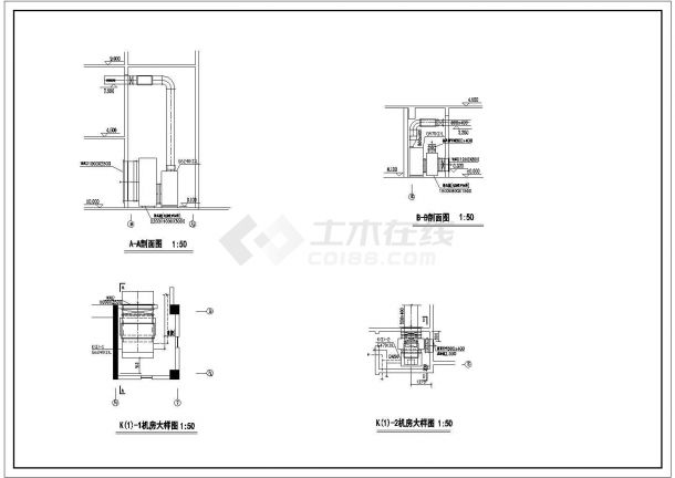 某城市科技大楼空调专业通风设计图纸-图一