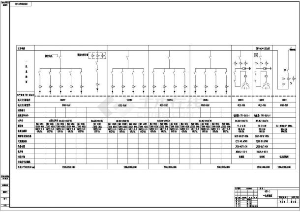 某地GGD柜电气设计施工CAD图-图一