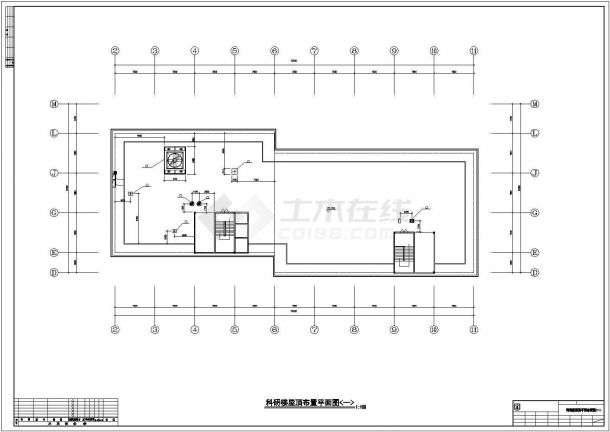 公司科研楼暖通空调系统CAD规划参考平面图-图一