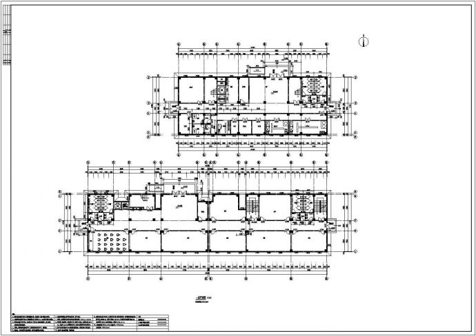 某七层学校教学楼建筑设计平面图_图1