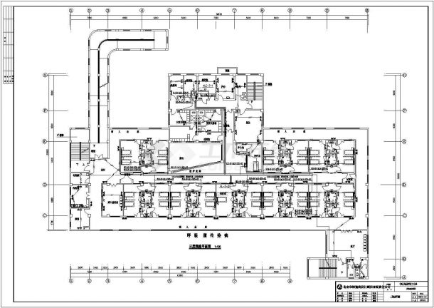 某地大型传染病房楼电气设计图-图二