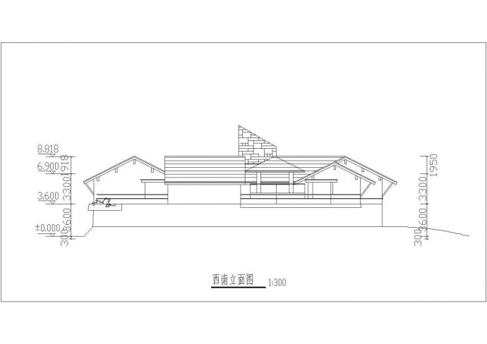 某地总统小型别墅的建筑设计方案图_图1