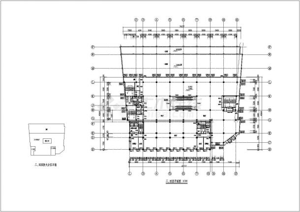 功能复杂的综合商业办公楼建筑图-图二