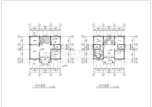 某小区三层别墅建筑设计方案图-图一