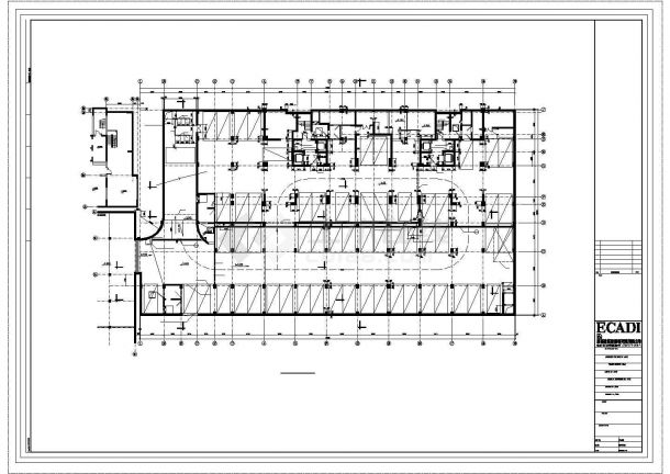 某地高层住宅大楼地下室平面建筑施工图-图二