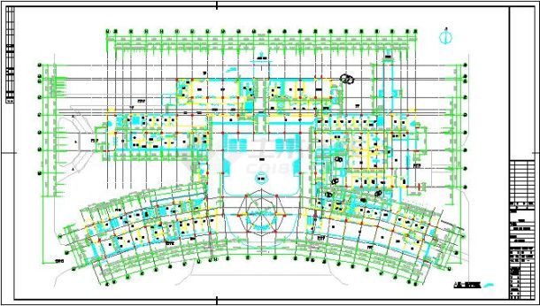 北方城市中心医院建筑设计方案带效果图（已建成）-图一