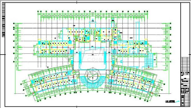 北方城市中心医院建筑设计方案带效果图（已建成）-图二