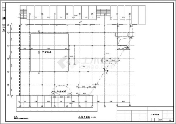 两层钢框架结构宾馆结构施工图-图二