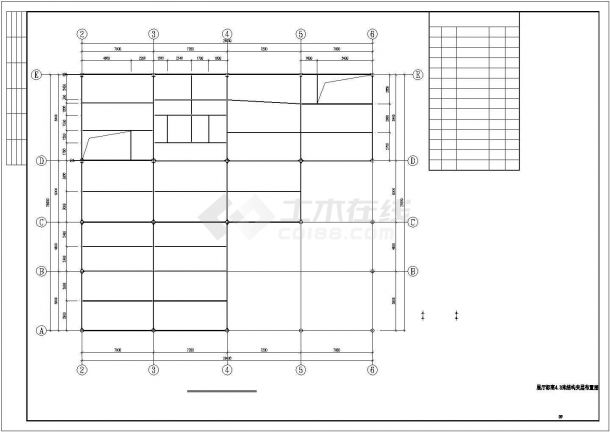 [四川]钢框架结构捷豹路虎4S店结构施工图（含展厅车间）-图一