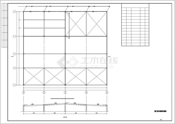 [四川]钢框架结构捷豹路虎4S店结构施工图（含展厅车间）-图二