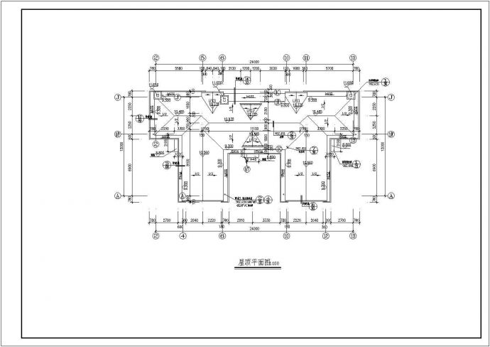 联排别墅建筑全套设计CAD施工图_图1
