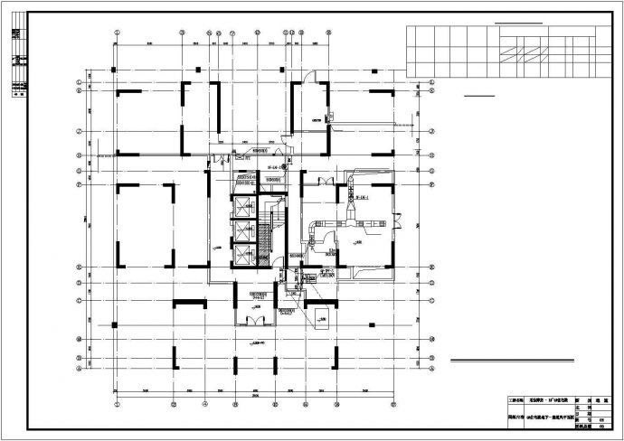 某保障房通风防排烟设计施工图(5栋楼，地下室)_图1