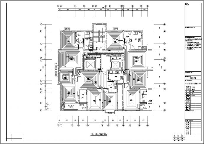 [山东]高层住宅热水辐射采暖设计施工图_图1