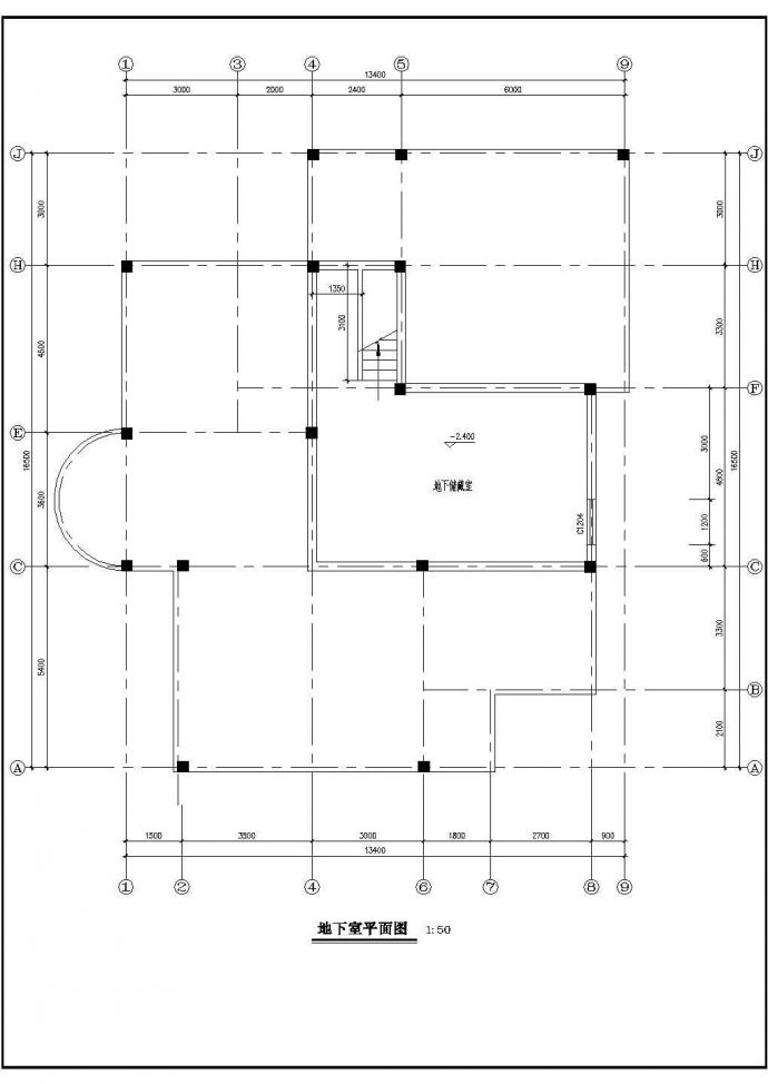 独立别墅全套建筑设计CAD施工图_图1