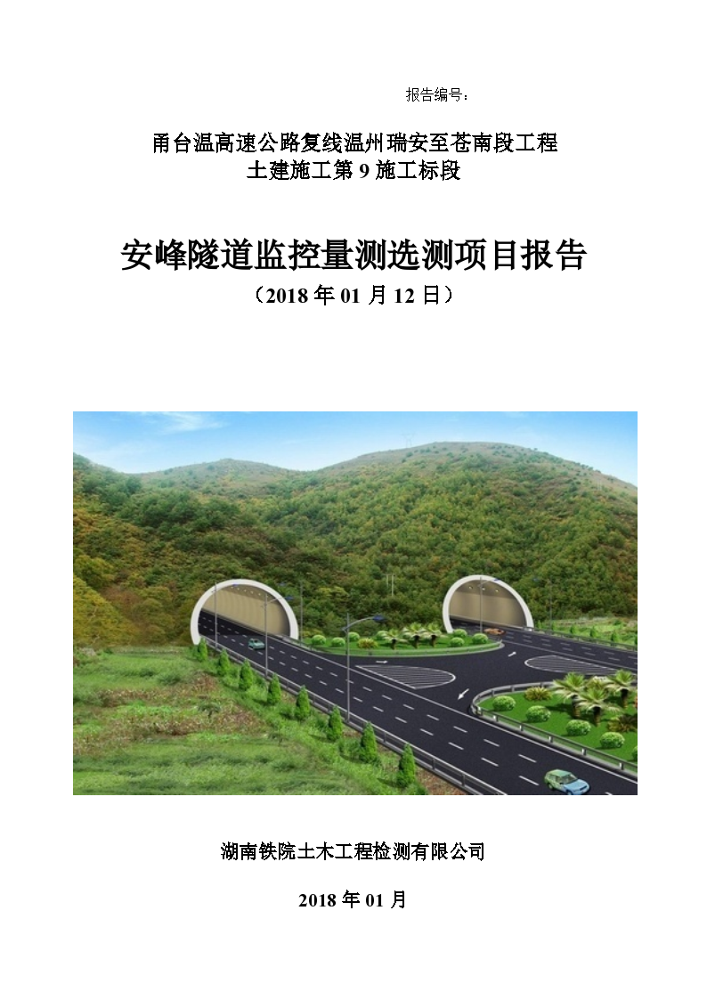 江苏双洞隧道监控量测选测项目