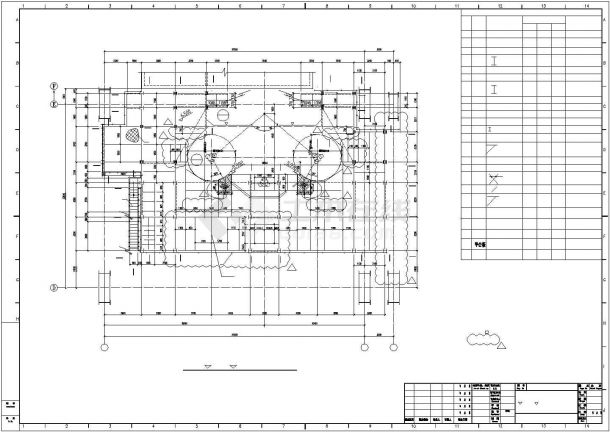某LF炉钢平台CAD结构示意图-图一