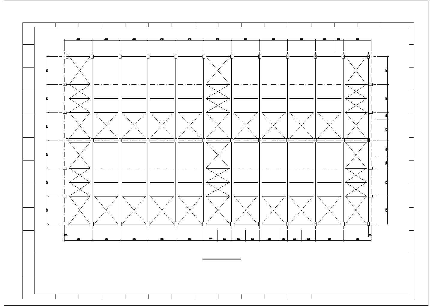 18米跨单层钢结构排架厂房结构施工图(含建施)