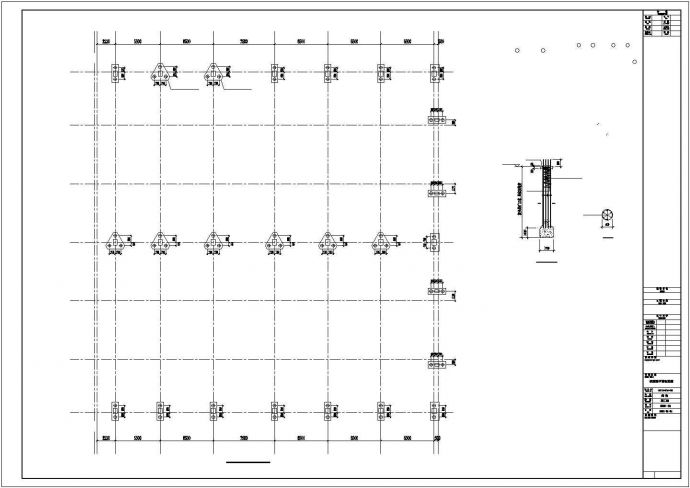 [湖南]单层排架结构工业厂房结构施工图_图1